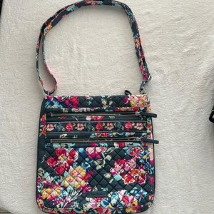 Vera Bradley Iconic Triple-Zip Hipster Crossbody